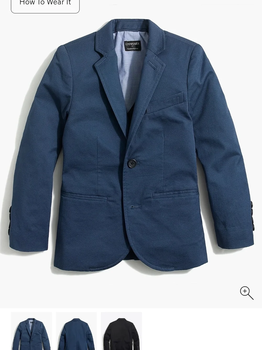 J. Crew Boys' Navy Blazer